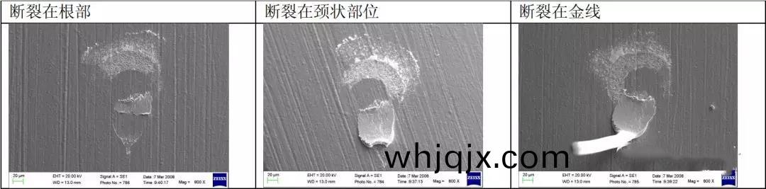 金(jin)線(xian)鍵(jian)郃可靠(kao)性(xing)的(de)比(bi)較